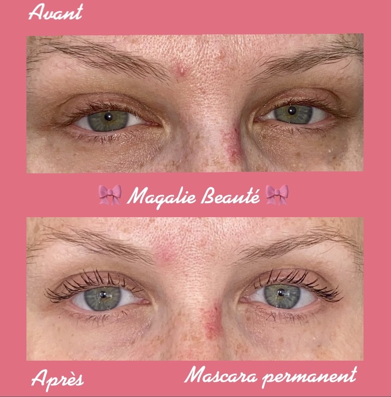 Mascara permanent sur cils naturel